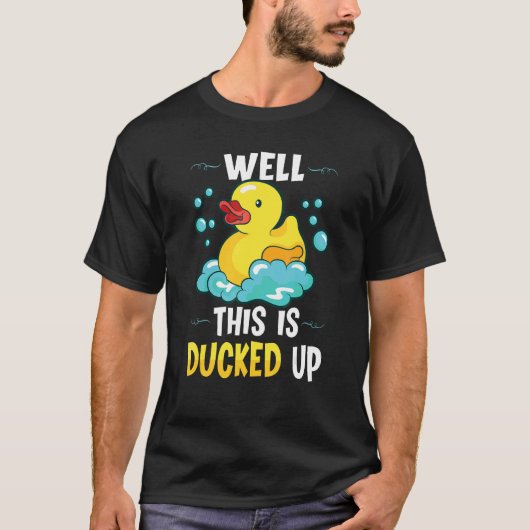 Rubber Duck Ducks Duck Bathroom Bubble T-shirt (Voorkant)