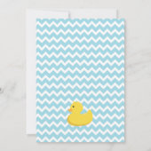 Rubber Duck Ducky Baby shower Uitnodiging (Achterkant)