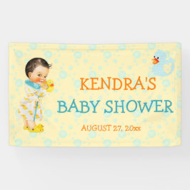 Rubber Duck Ducky Bubbles Geslacht Neutraal Geel Spandoek