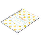 Rubber Duck Ducky Gender Neutraal Baby shower Notitieboek (Linkerzijde)