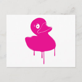Rubber Duck Ducky Graffiti Art Briefkaart