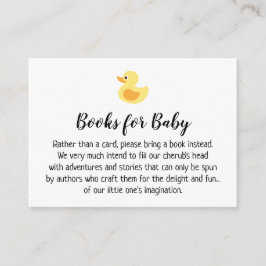 Rubber Duck Eenvoudige Boek Verzoek Invoegen Kaart