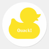 Rubber Duck Envelope Afdichting Ronde Sticker (Voorkant)