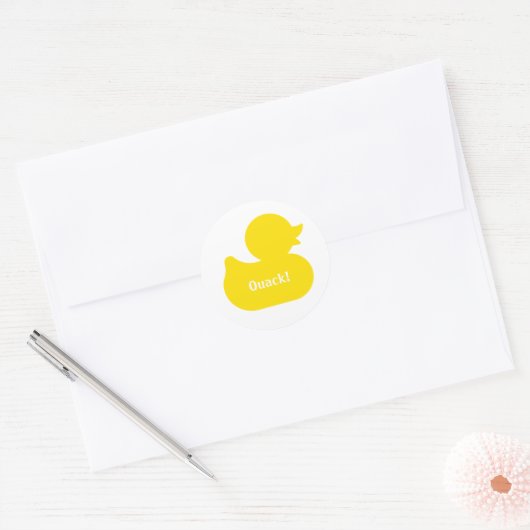 Rubber Duck Envelope Afdichting Ronde Sticker (Envelop)