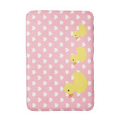 Rubber Duck Family Polka Dot Badmat (Voorkant Verticaal)