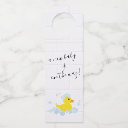 Rubber Duck Flessenhanger (Voorkant)