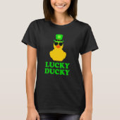 Rubber Duck Four Leaf C Hat Sunglasses St Patrick' T-shirt (Voorkant)