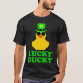 Rubber Duck Four Leaf C Leprechaun Hat St Patrick' T-shirt (Voorkant)