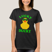 Rubber Duck Four Leaf C Sunbril St Patrick's Da T-shirt (Voorkant)