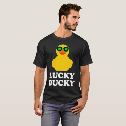 Rubber Duck Four Leaf C Sunbril St Patrick's Da T-shirt (Voorkant volledig)
