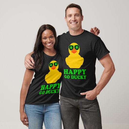 Rubber Duck Four Leaf Clover Sunbribril St Patrick T-shirt (Unisex)