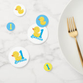 Rubber Duck Gepersonaliseerde Verjaardag Confetti (Groep)