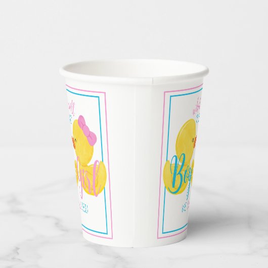 Rubber Duck Geslacht Neutraal of Onthul Partij Papieren Bekers (Rechts)