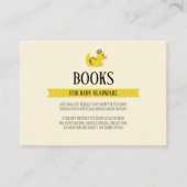 Rubber Duck Geslacht Neutral Koppels Baby shower Informatiekaartje (Voorkant)
