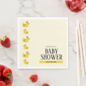 Rubber Duck Geslacht Neutral Koppels Baby shower Servet (Insitu)
