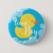 Rubber Duck Geslacht onthullen Team Boy Button (Voorkant)