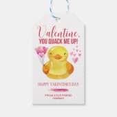 Rubber Duck Gift Labels, Classroom Valentijns Labe Cadeaulabel (Voorkant)