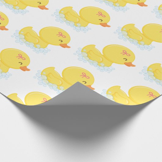 Rubber Duck Girl Cadeaupapier (Hoek)