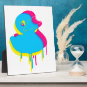 Rubber Duck Graffiti Pop Art Rubber Ducky Fotoplaat (Zijkant)