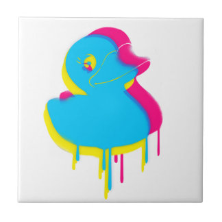 Rubber Duck Graffiti Pop Art Rubber Ducky Tegeltje