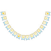 Rubber Duck Happy Birthday Bunting – Blauw & Geel Vlaggetjes (Alle)