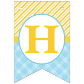 Rubber Duck Happy Birthday Bunting – Blauw & Geel Vlaggetjes (Tweede vlag)