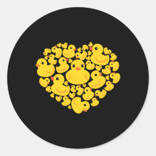 Rubber Duck Hij Quack Ducky's Day Ronde Sticker
