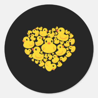 Rubber Duck Hij Quack Ducky's Day Ronde Sticker