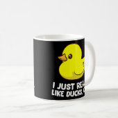 Rubber Duck Ik hou gewoon heel erg van eenden Koffiemok (Voorkant rechts)