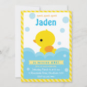Rubber Duck Invitation / Duck Invitation Kaart (Voorkant)