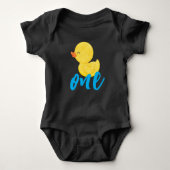 Rubber Duck Je bent de One First Birthday Bodysuit (Voorkant)