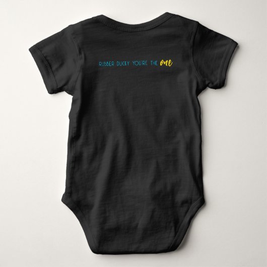 Rubber Duck Je bent de One First Birthday Bodysuit (Achterkant)