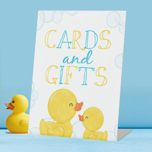 Rubber Duck Kaarten & Gifts Birthday of Baby showe Reclamebord Met Voetstuk