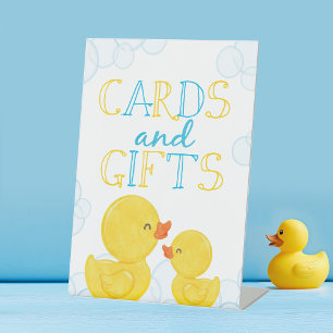 Rubber Duck Kaarten & Gifts Birthday of Baby showe Reclamebord Met Voetstuk
