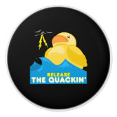 Rubber Duck Keramische Knop (Voorkant)
