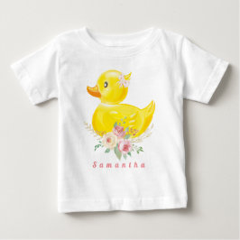 RUBBER DUCK Meisje Eerste Verjaardag T-Shirt Baby