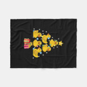Rubber Duck met kerstboom Duckie Quack Kerstmis Fleece Deken (Voorkant (Horizontaal))