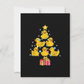 Rubber Duck met kerstboom Duckie Quack Kerstmis Kaart (Voorkant)