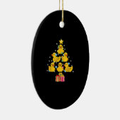 Rubber Duck met kerstboom Duckie Quack Kerstmis Keramisch Ornament (Rechts)