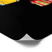 Rubber Duck met kerstboom Duckie Quack Kerstmis Poster (Hoek)