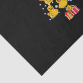 Rubber Duck met kerstboom Duckie Quack Kerstmis Tissuepapier (Detail)