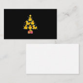 Rubber Duck met kerstboom Duckie Quack Kerstmis Visitekaartje (Voorkant / Achterkant)