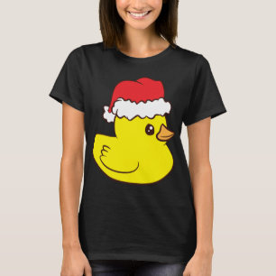 Rubber Duck met Santa Hat Cute Rubber Duck T-shirt