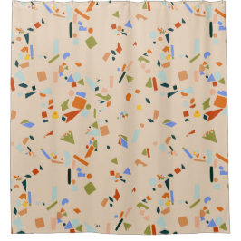 Rubber Duck Modern Terrazzo Douchegordijn