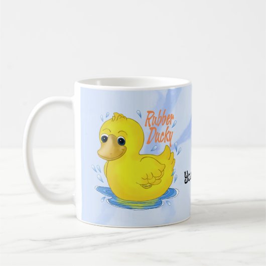 Rubber Duck op maat Koffiemok (Links)