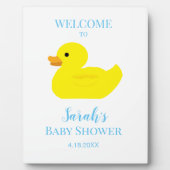 Rubber Duck Party Baby shower BABY Fotoplaat (Voorkant)