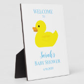 Rubber Duck Party Baby shower BABY Fotoplaat (Zijkant)