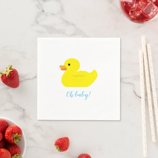 Rubber Duck Party Baby shower Baby Napkins Servet (Insitu)