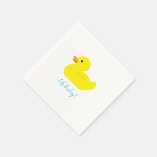 Rubber Duck Party Baby shower Baby Napkins Servet (Hoek)