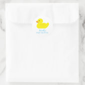 Rubber Duck Party Baby shower BABY Ronde Sticker (Tas)